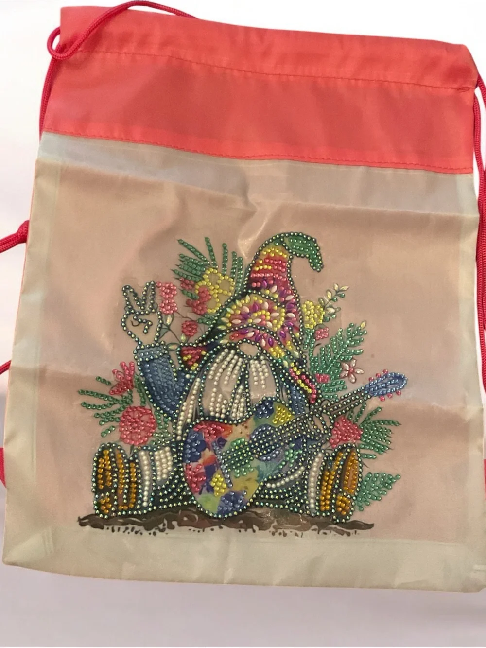 Gnome Diamond Art Drawstring Bag- Sealed